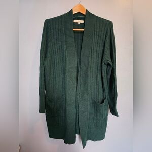 Loft green cardigan